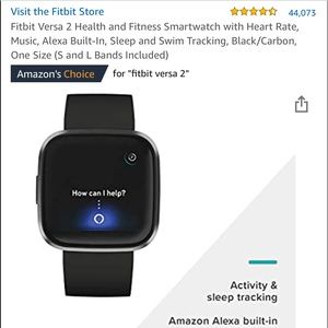 Fitbit Versa 2 Health and Fitness Smartwatch